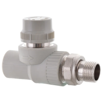 Кран термостатический K0-151-PRO/PPR/20x1/2"/прямой (KP0192)